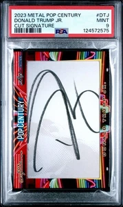 2023 Metal Pop Century Donald Trump Jr Cut Signature Psa 9 Pop 5 - Bild 1 von 2