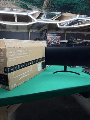 LG34WN80C 34” Ultrawide Curved Monitor (3440x1440 WQHD, USB-C, sRGB) - open Box - Image 1 of 4