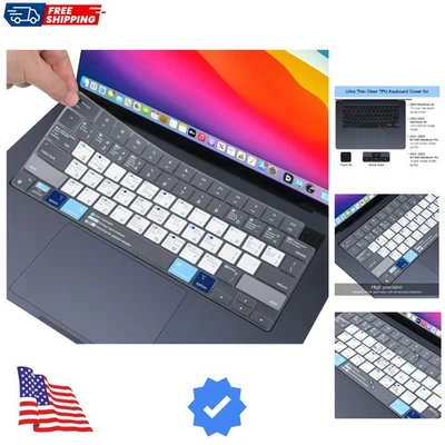 Capa teclado atalhos MacBook para MacBook Pro 14" 16" M5/M4/M3/M2/M1,... - Imagem 1 de 4