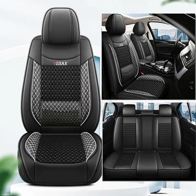 Juego completo de 5 asientos de cuero PU con rosca de hielo para Audi Q2 Q3 Q4 Q5 Q6 Q7 Q8 Foto 1 de 4