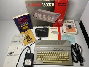 Atari 130XE Personal Computer VTG w/ Original Box Manuals Power Supply & Cables - Picture 1 of 24
