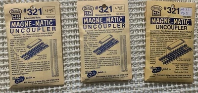 Kadee #321 Between The Rail Uncouplers Magne-Matic HO Scale Delayed-action 3 Pks - Image 1 of 4