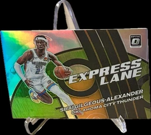 2021-22 Donruss Optic Shai Gilgeous-Alexander /149 Express Lane Lime Green Prizm - Bild 1 von 4