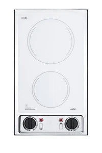 Summit CR2B120 White 12"W 2 Burner Electric Cooktop - Picture 1 of 3