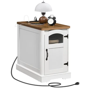 Nachttisch Nachttisch Beistelltisch zur Aufbewahrung 23,6’’ L x 13,8” B x 23,6’’ H - Bild 1 von 7