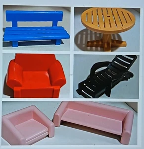 PLAYMOBIL MUEBLES,SOFA,MESA,SILLON,BANCO 24/8/25 - Picture 1 of 6