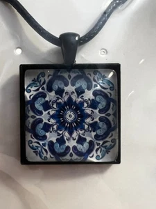 Nuevo Colgante Hecho a Mano Portugués Portugal Diseño Azulejo - Imagen 1 de 5