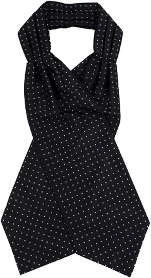 Ascot de microfibra con patrón de lunares tejido de poli con ganchos Foto 1 de 1