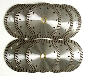 Hoja de sierra de diamante turbo premium 10 piezas 4" para piedra de mármol de granito - Imagen 1 de 2