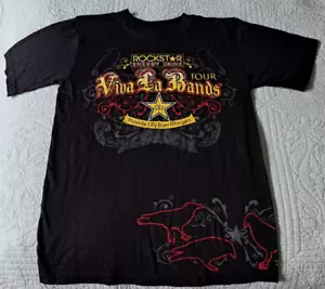 Viva La Bands Tour Concert Bam Margera Rare Sm T-shirt Rockstar Energy Drink - Picture 1 of 10