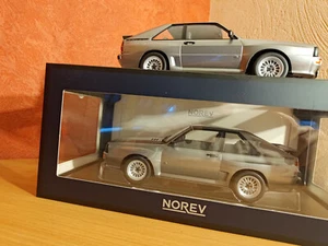 1/18 Audi Sport quattro 1985 Gris métallisé- édition limité norev N°128/300 pcs - Imagen 1 de 15