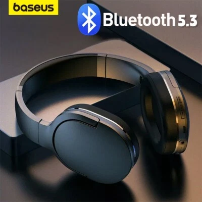 Baseus Wireless Bluetooth 5.3 Headphones Foldable Wireless Over-Ear Earphones - Image 1 of 4