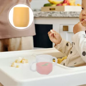 Silicone Baby Drinking Cup with Handles Training Cup for Toddlers Infant - Picture 1 of 12