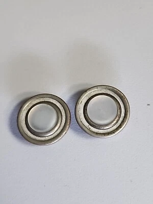 De colección Victoriano 1/2" Cuello Botones Tono Plateado y Nácar Joyería Para Hombre B47 Foto 1 de 2