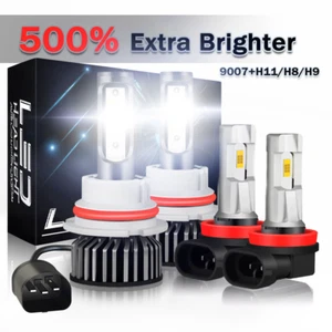 For Ford Focus 2005-2007 LED Headlight Hi/Lo + Fog Light Bulbs Kit Combo 6000K - Picture 1 of 16