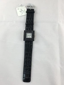 LZ New York Swarovski Kristall Damen Modeuhr 5021 schwarz - Bild 1 von 1