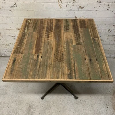 Green & Red Rustic Handmade Cafe Table Tops, Distressed Wood, Handmade - image 1 of 4