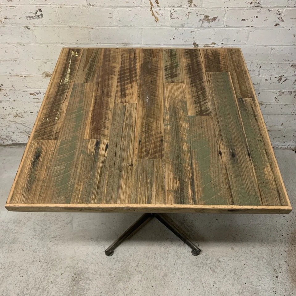 Green & Red Rustic Handmade Cafe Table Tops, Distressed Wood, Handmade - image 1 of 4