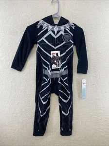 Boys' Marvel Black Panther Blanket Sleeper - Black XS 4/5 - Picture 1 of 7