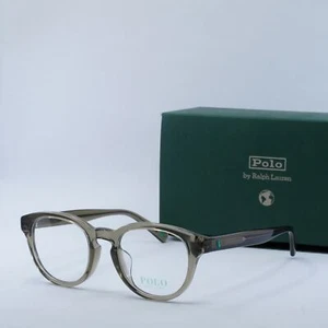 NEW Polo Ralph Laurent PH2262F 6085 Shiny Transparent Light Brown 50mm Eyegla... - Picture 1 of 6