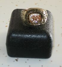 Authentic ABC 300 Multi Game American Bowling Congress Award Ring Gold Siladium 