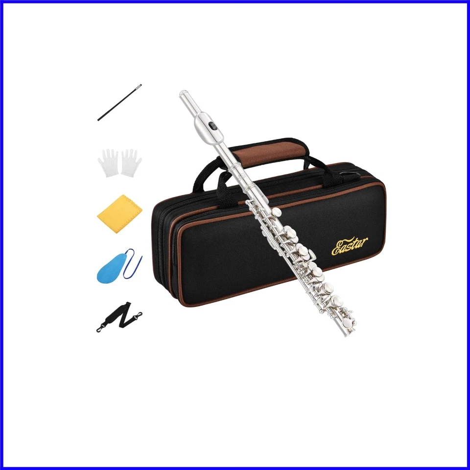 Flauta Starter Piccolo em Chave de C - Kit completo com estojo e itens essenciais de limpeza - Imagem 1 de 4