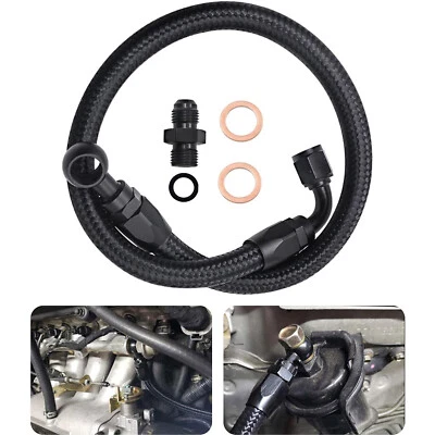 Braided Fuel Line For Honda Civic Acura Integra D15 D16 B16B B16A B18C EG EK DC2 - Image 1 of 4