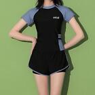 Women Swimsuit Rashguard Short Sleeve Summer Female Snorkeling Suit Wetsuit