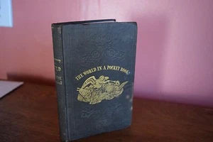 ANTIQUE RARE BOOK~THE WORLD IN A POCKET BOOK~1845 - Picture 1 of 10