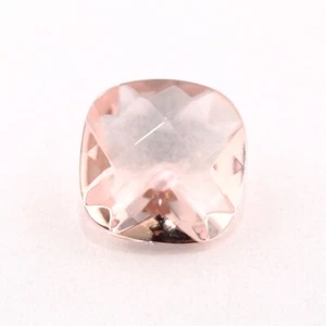 SIMULATED MORGANITE 5 MM CUSHION CUT CHECKERBOARD TOP 3 PIECE SET F-4179 - Picture 1 of 1