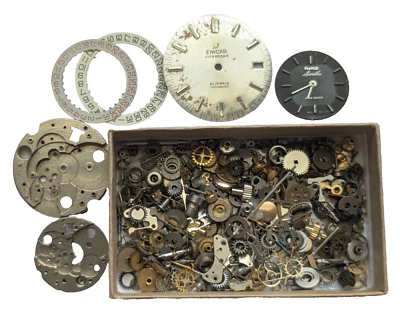 Kit de inicio Steampunk piezas de reloj tripas esferas piezas joyería genuina vintage Foto 1 de 4