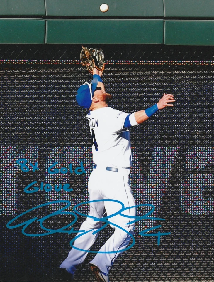 ALEX GORDON  KANSAS CITY ROYALS  8 X GOLD GLOVE   ACTION SIGNED 8x10 - Image 1 of 1
