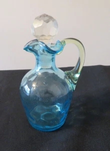 Antigua moneda punto soplado a mano azul crueta mango amarillo excelente estado - Imagen 1 de 8