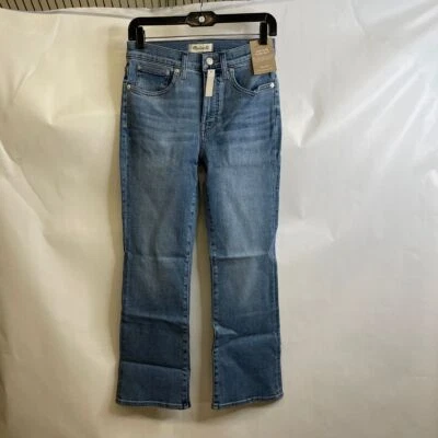 MADEWELL NN424 Kick Out Crop Jeans Women's Size 27 Mather Wash - Image 1 of 4