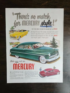 Vintage 1949 Green Mercury V-8 Full Page Originall Ad - Picture 1 of 1