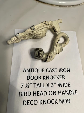 ANTIQUE CAST IRON DOOR KNOCKER Cover