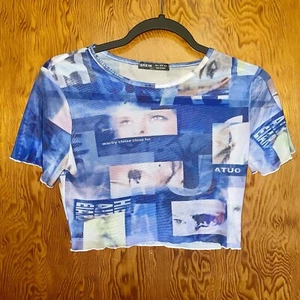 Shein Figure And Letter Graphic Top - Picture 1 of 4