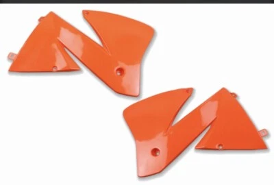 Polisport Radiator Scoops KTM Orange 8422000003 KTM 125 200 250 300 380 400 EXC - Image 1 of 3