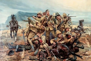 Pintura 17th Lancers Battle of Modderfontein de Richard Woodville reproducción - Imagen 1 de 3