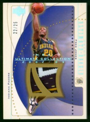 2002-03 Upper Deck Ultimate Collection FRED JONES 3 Color Patch RC Rare SP #/25 - Image 1 of 2