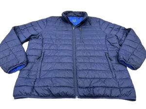 CLUB ROOM PERFORMANCE Puffer Coat Jacket Blue MENS XXL 2XL Warm Winter - Picture 1 of 6