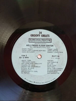 "24 Groovy Greats" 12" Columbia Special Products for Hollywood Album Center Foto 1 de 4