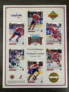 1991-92 Upper Deck - 8x10 Limited Edition Collector Series - Washington Capitals - Picture 1 of 2