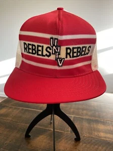 UNLV Las Vegas Nevada Running Rebels Snapback Vintage Trucker CAP HAT - Picture 1 of 9