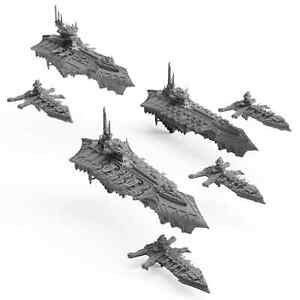 Starterflotte 750 Punkte – Chaos Gloomy Flotte | z.B. für Battlefleet Gothic