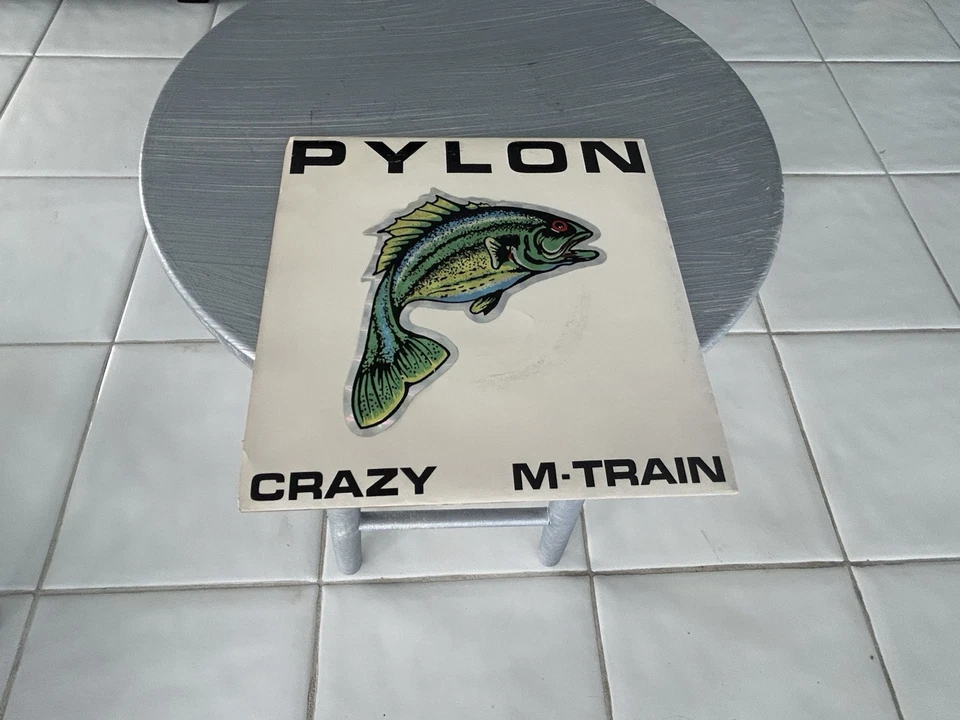 PYLON Crazy / M-Train Single 45 RPM Picture Sleeve REM DB Records - Image 1 of 4