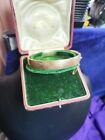 VINTAGE 9ct GOLD METAL CORE BANGLE  SCROLL PATTERNED FRONT