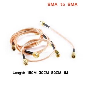 Length 15CM 30CM 50CM 1M SMA Male to SMA Male Pigtail Fly Lead Extension Cable - Zdjęcie 1 z 8