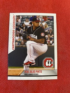 2022 Chattanooga Lookouts Julio Pinto RC Rookie Cincinnati Reds VZ