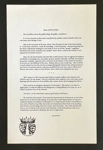 Rare EZRA POUND Broadside SIMPLICITIES My Dukes #1 (First Publication 1st Issue) - Picture 1 of 5